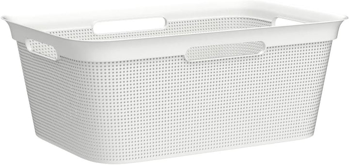 Rotho Brisen 4er-Set Wäschekorb 40l, Kunststoff (PP) BPA-frei, weiss, 4 x 40l, Weiss