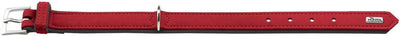 HUNTER SOFTIE Hundehalsband, Kunstleder, samtig, pflegeleicht, 55 (M-L), rot rot 55 (M-L), rot 55 (M