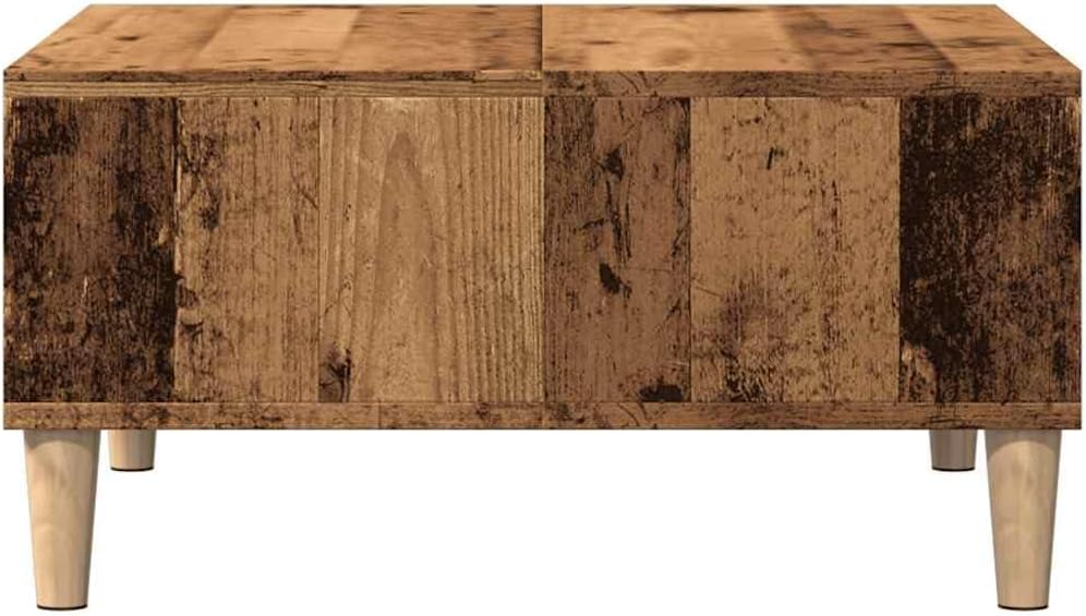 vidaXL Couchtisch Altholz-Optik 60x60x30 cm Holzwerkstoff, Beistelltisch, Wohnzimmertisch, Akzenttis