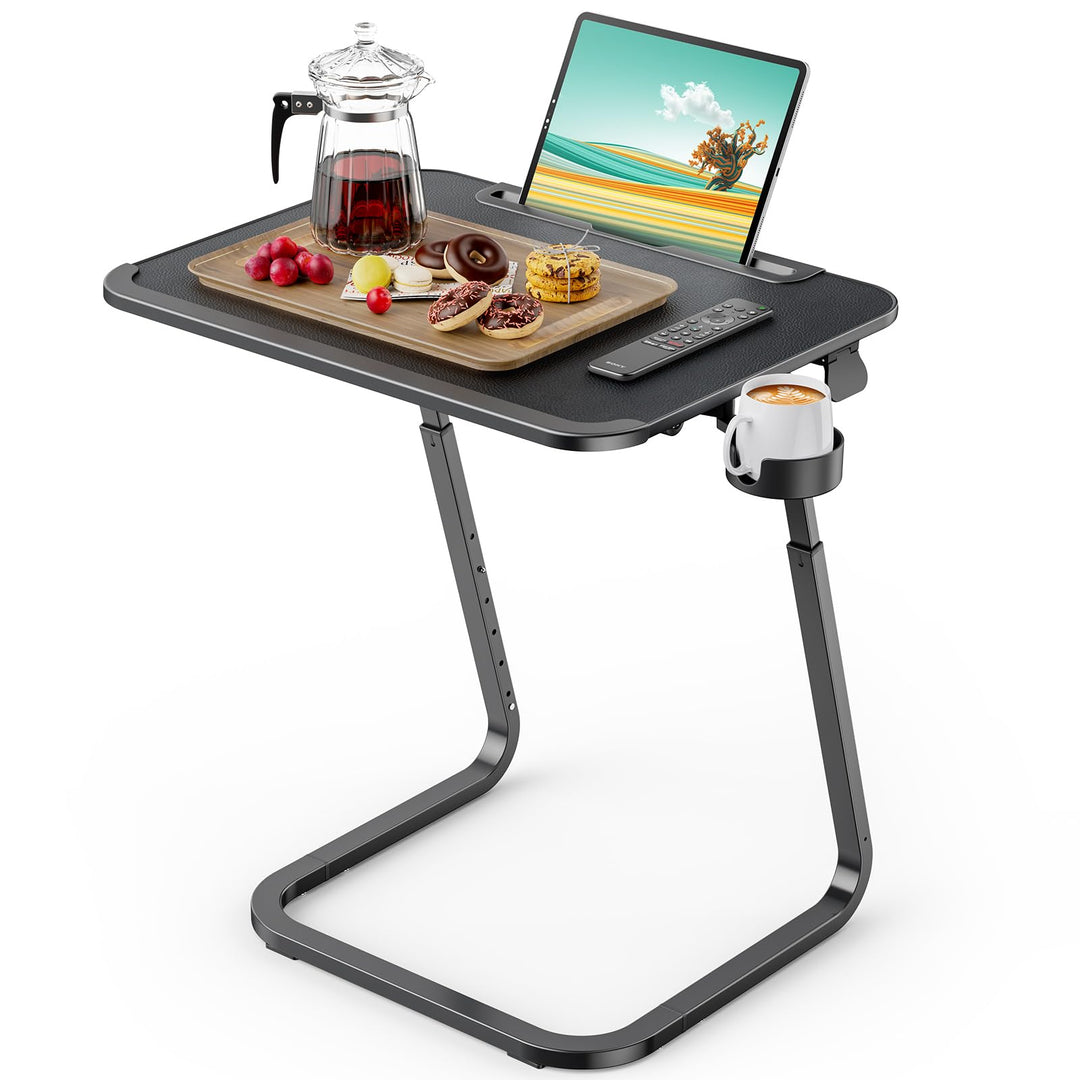 SAIJI Beistelltisch, Doppelnutzung Frühstückstablett Laptoptisch, Stabilere U-förmige Füsse, Couchti