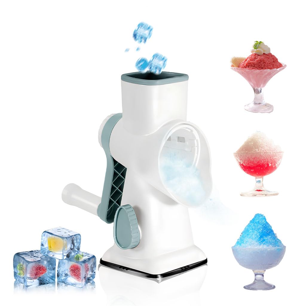 Manueller Eisbrecher, panemy Ice Crusher, Slushie Maker mit Doppelreihigen 45°Winkelklingen, Effizie