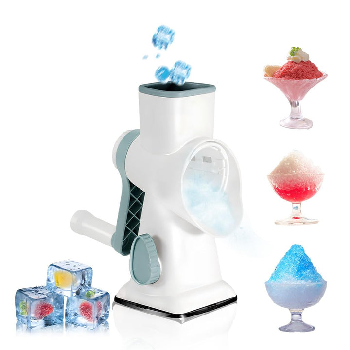 Manueller Eisbrecher, panemy Ice Crusher, Slushie Maker mit Doppelreihigen 45°Winkelklingen, Effizie