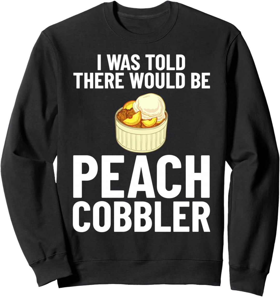 Peach Cobbler Rezept Frischer Veganer Kuchen Sweatshirt