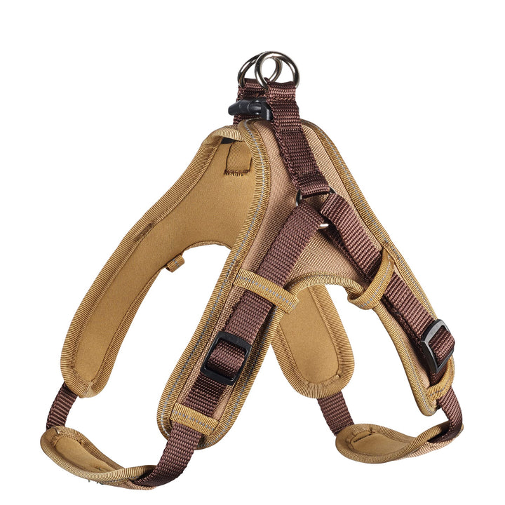 HUNTER Geschirr Neopren Vario Quick 45 - 55 cm braun/karamell braun/karamell, Nylon, Neopren, reflek