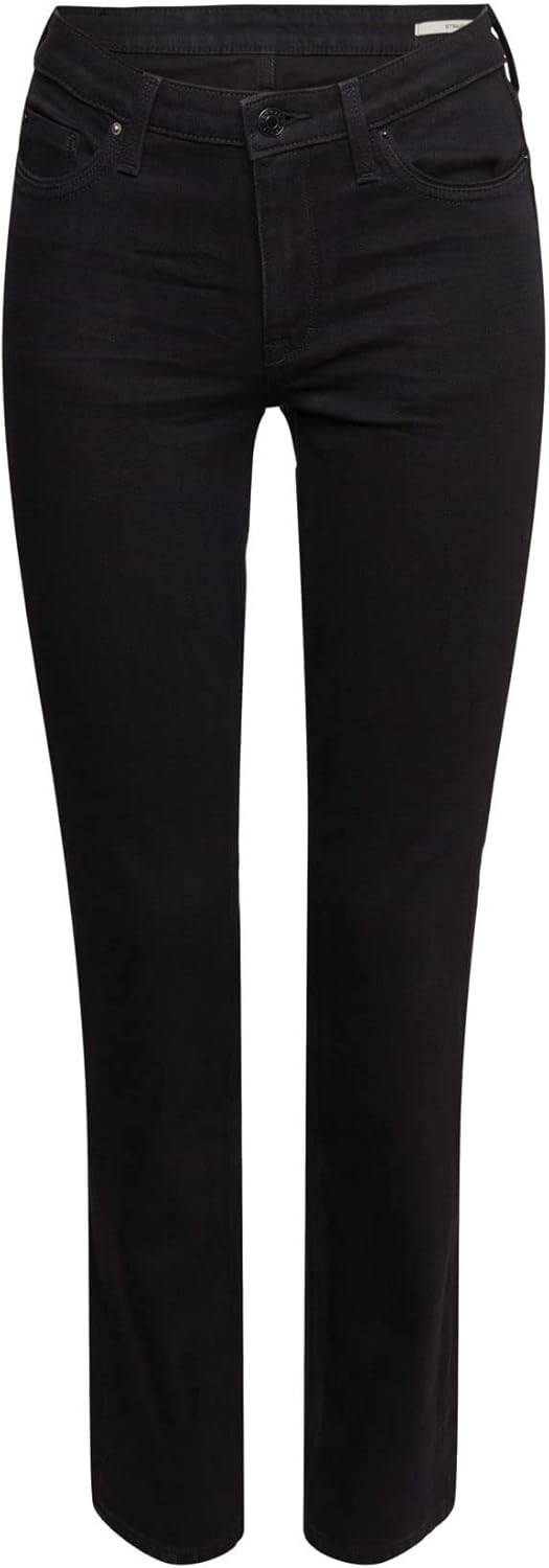 Esprit Damen Jeans Stretch-Denim 24W / 30L 910/Black Rinse - New, 24W / 30L 910/Black Rinse - New