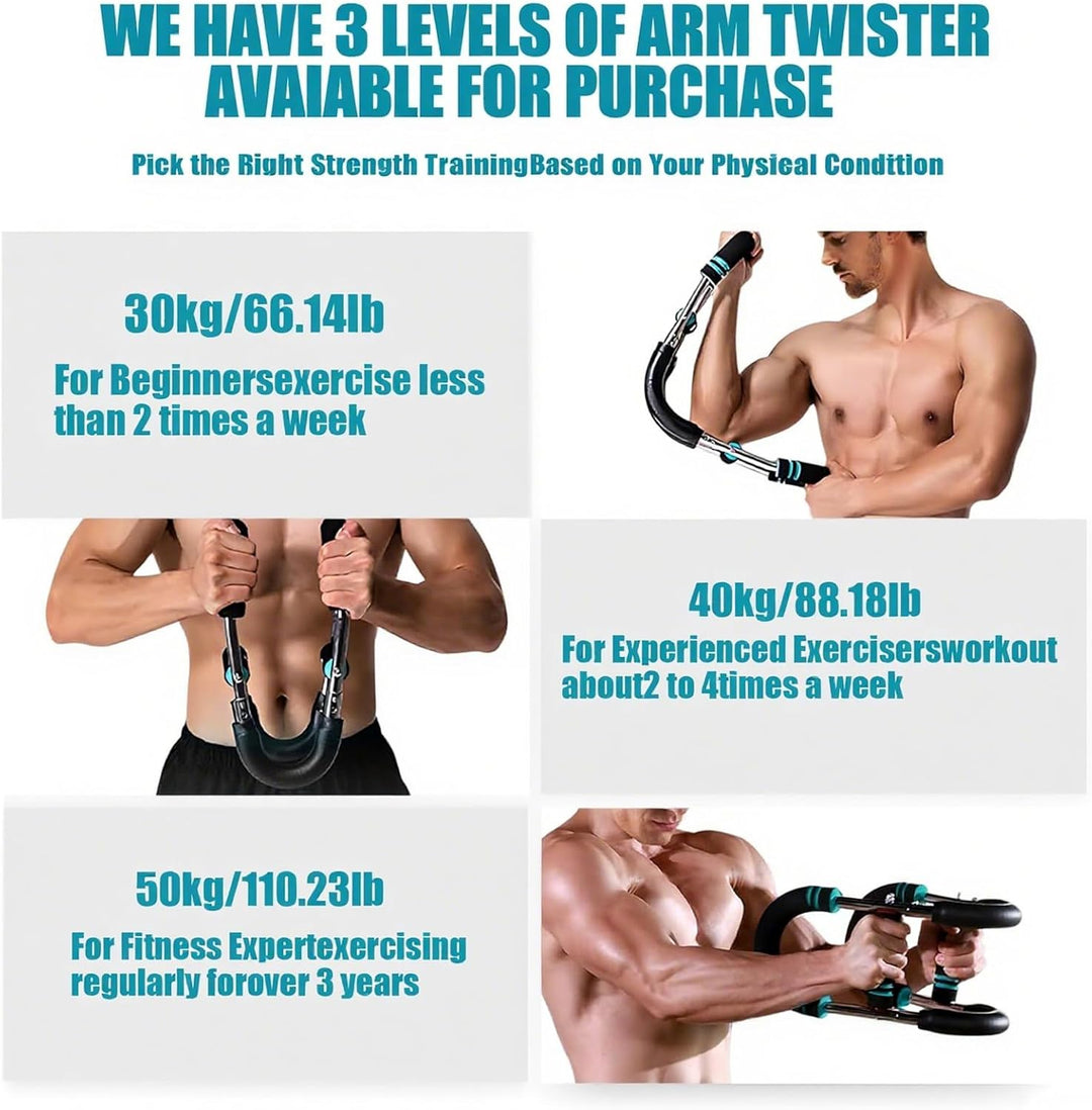 Verstellbarer Brust- & Armtrainer Widerstand Bis 50kg (70-110 Lb), Brusttrainer Männer, Gorilla Grip