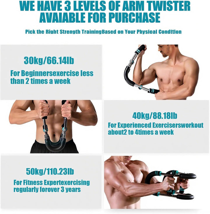 Verstellbarer Brust- & Armtrainer Widerstand Bis 50kg (70-110 Lb), Brusttrainer Männer, Gorilla Grip