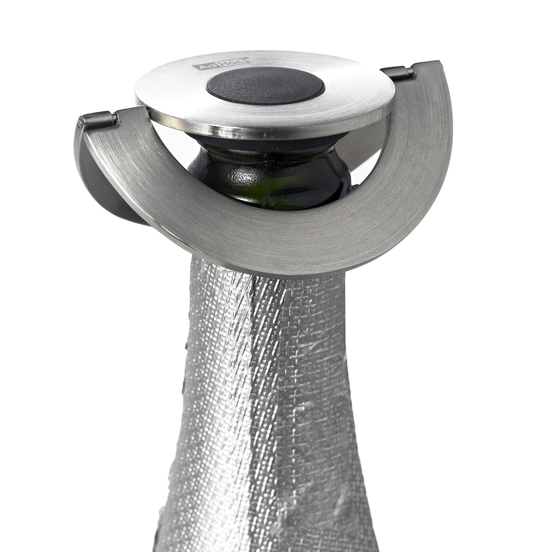 AdHoc FV20 dichter Sekt- und Champagnerverschluss CHAMP, Edelstahl/Silikon