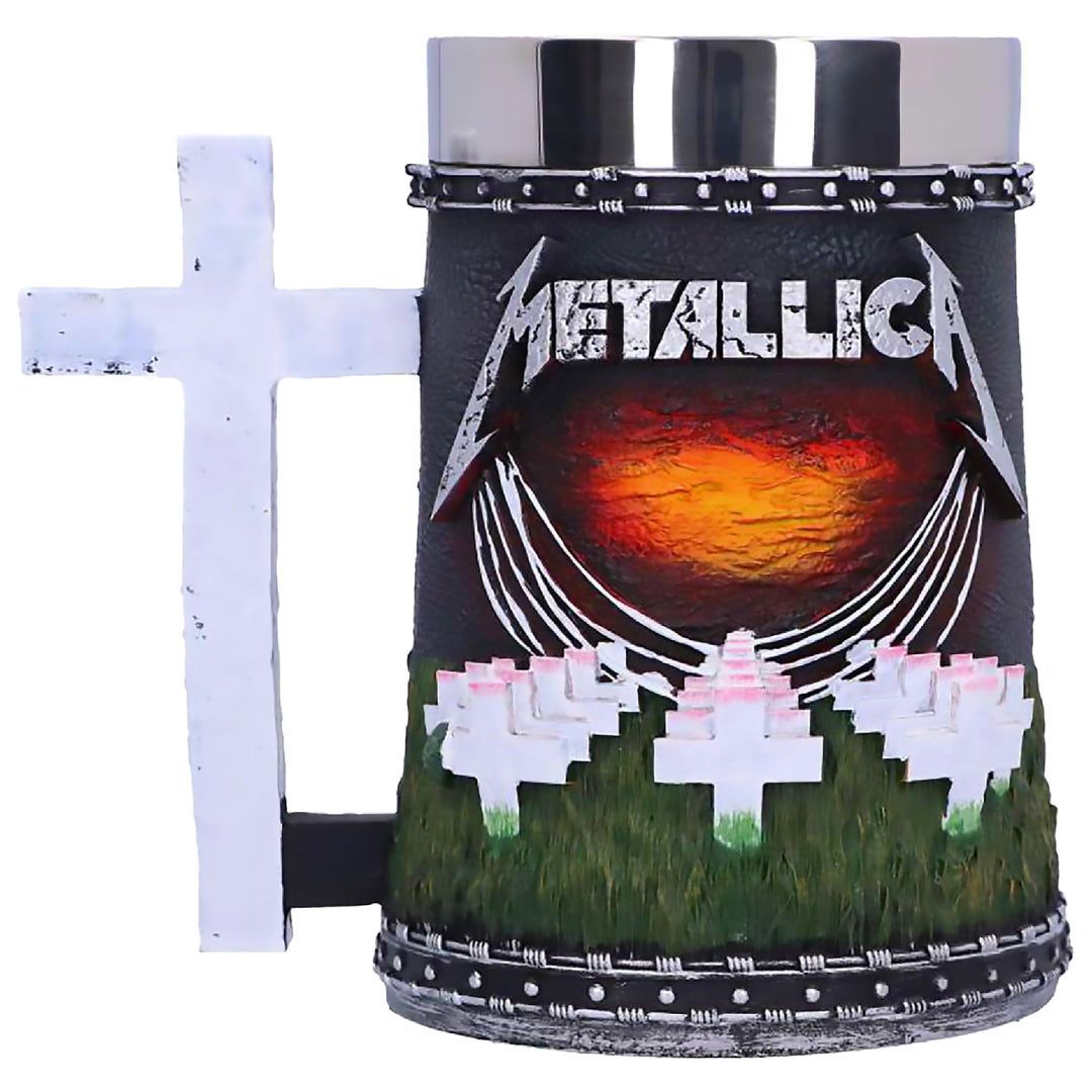 Nemesis Now Metallica-Master of Puppets Bierkrug, Kunstharz, Schwarz, 14,5 cm