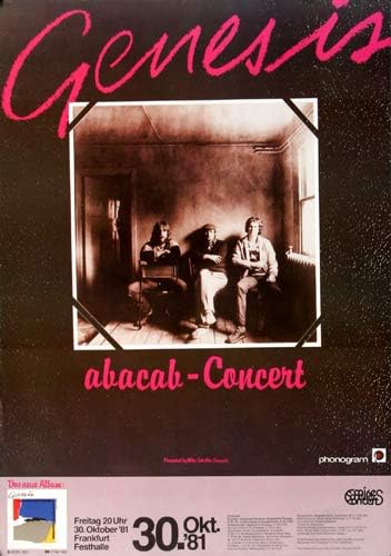 Genesis - Abacab, Frankfurt 1981 » Konzertplakat/Premium Poster | Live Konzert Veranstaltung | DIN A