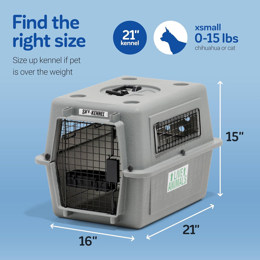 Beeztees 715563 Skykennel Nr 1, 53 x 40 x 38 cm, grau