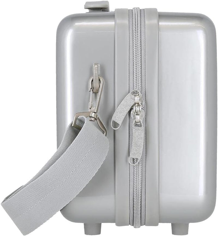 Disney Mickey 101 Anpassbarer Kulturbeutel mit grauem Schultergurt 29 x 21 x 15 cm starres ABS 9,14