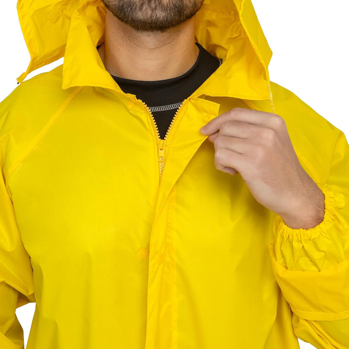 BWOLF POSEIDON Regenmantel Herren Regenmantel Wasserdichte Lange Regenjacke Outdoor Wiederverwendbar