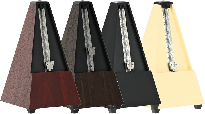 Wittner Metronom 817K Kunststoffgehäuse mit Glocke Taktell Pyramidenform elfenbein, elfenbein