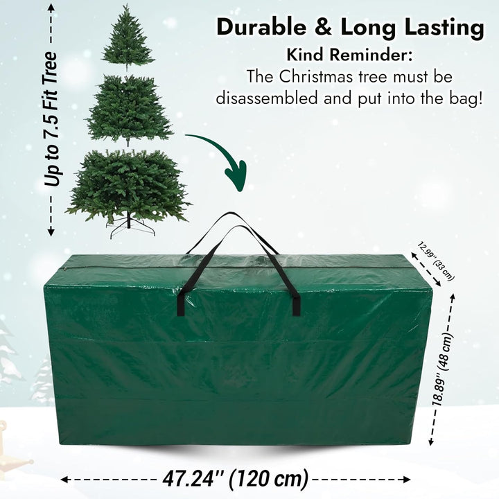 ARSUK 240 cm Aufbewahrungstasche für künstlicher Weihnachtsbaum – Verstärkte, wasserdichte Tasche fü