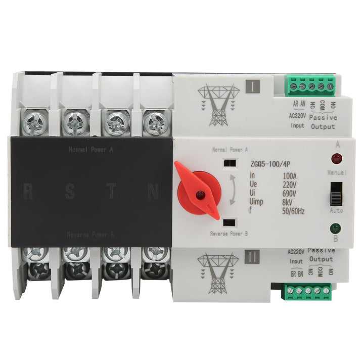 DEWIN Transfer Switch, Dual Power Automatischer Transferschalter Leistungsschalter Umschalter ZGQ5-1