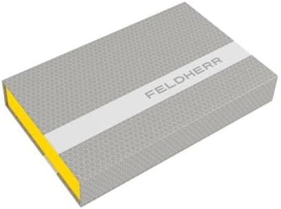 Feldherr Magnetbox gelb für Modelleisenbahnen, Loks und Fahrzeuge - 4 Stege für Spur N - liegend