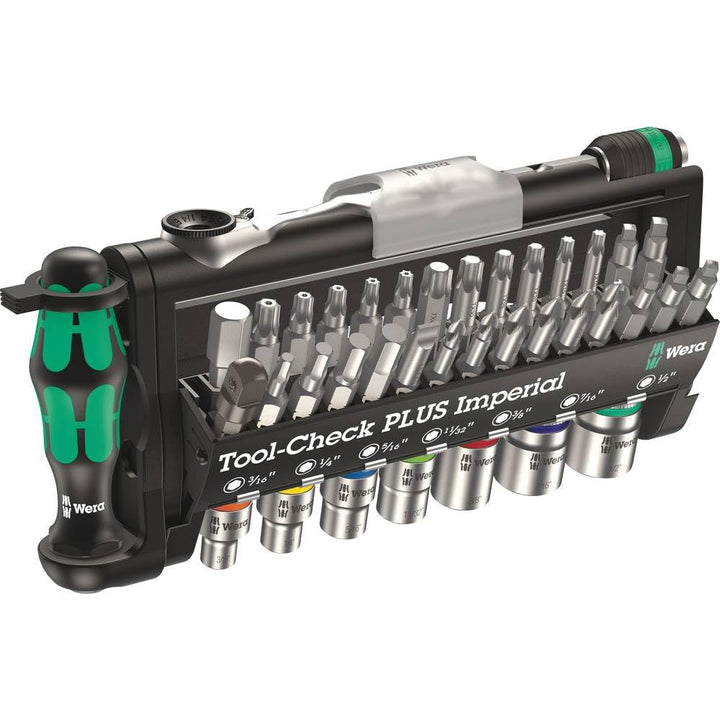 Wera 05056491001 Bit-Sortiment, Tool-Check PLUS Imperial, zöllig, 39-teilig Tool-Check PLUS Imperial