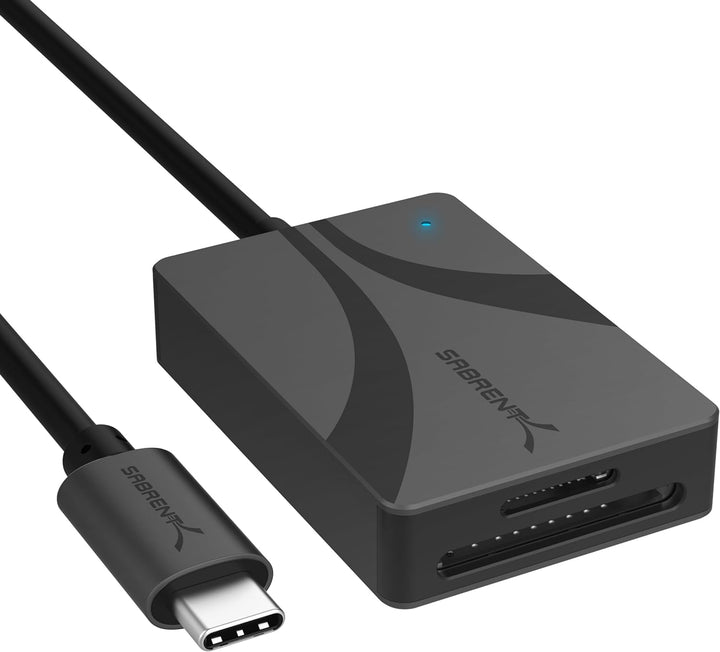 SABRENT SD, Micro SD USB C Kartenleser, USB 3.2 Speicherkartenleser, 312 MBps High Speed Externe Kar
