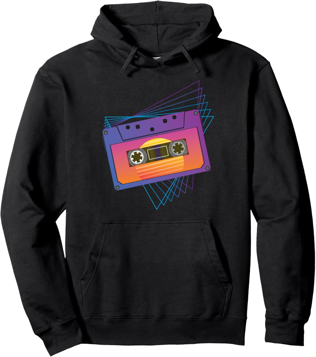 80er-Jahre-Kassettenband Retrowave Pullover Hoodie