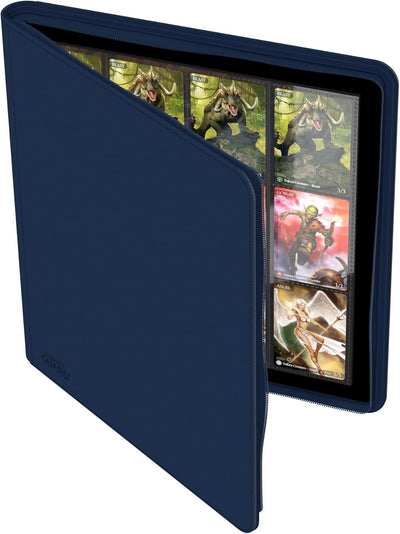 Ultimate Guard UGD010344 - 12-Pocket Quad Row Zip Folio Xeno Skin, dunkelblau, Blau
