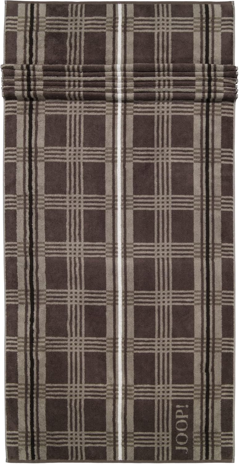 JOOP! Saunatuch Checks Checked 1685 | 36 graphit - 80 x 200