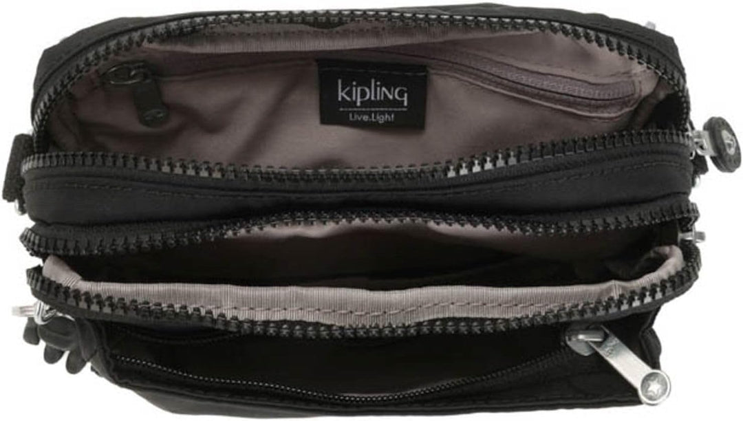 Kipling Damen Abanu Multi Tasche, Schwarz (Black Noir), 19x13x8 cm (B x H T) EU, Black Noir