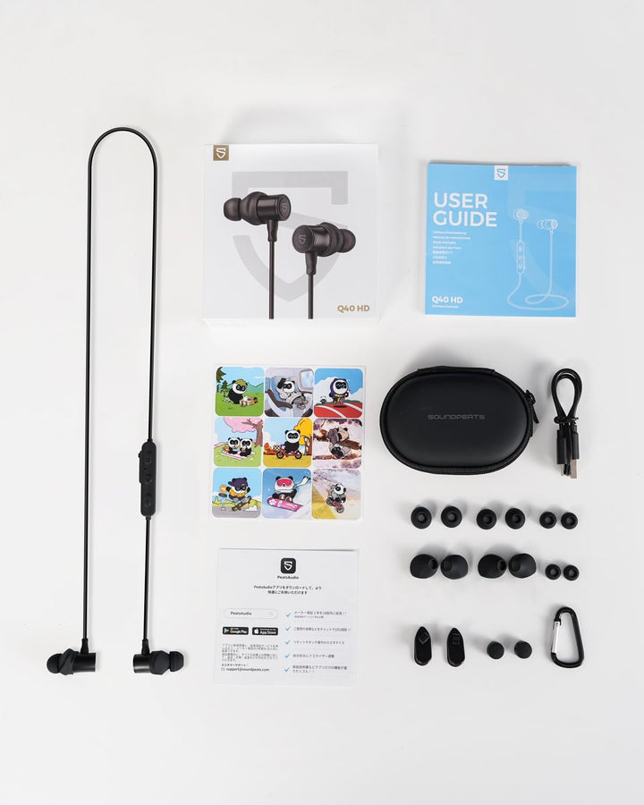 SoundPEATS Q40HD Bluetooth Kopfhörer, In Ear Kopfhörer mit LDAC Hi-Res Audio, IP67 Wasserdicht, 20 S