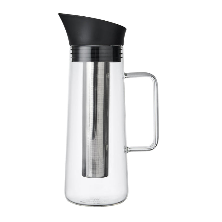 La Cafetière Kaffeebereiter zum Kaltbrühen, mit Netzfilter, spülmaschinenfest, Krugdeckel mit Ausgie