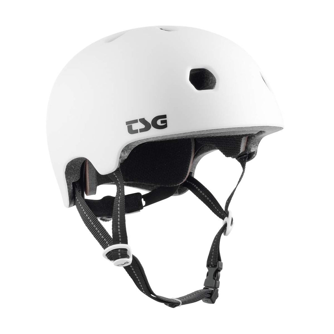 TSG Meta Solid Color L/XL 58-60 cm satin weiss, L/XL 58-60 cm satin weiß
