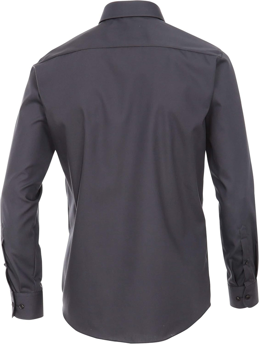 CASAMODA Herren Popeline Hemd uninah 006550 Modern Fit 40 Dunkelgrau, 40 Dunkelgrau