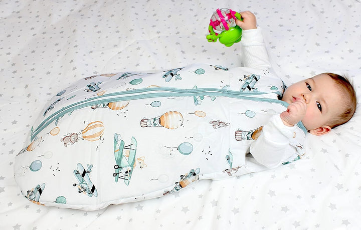 TupTam Ganzjahresschlafsack OEKO- TEX zertifizierte Materialien 2.5 TOG ärmellos Baby Schlafsack wat