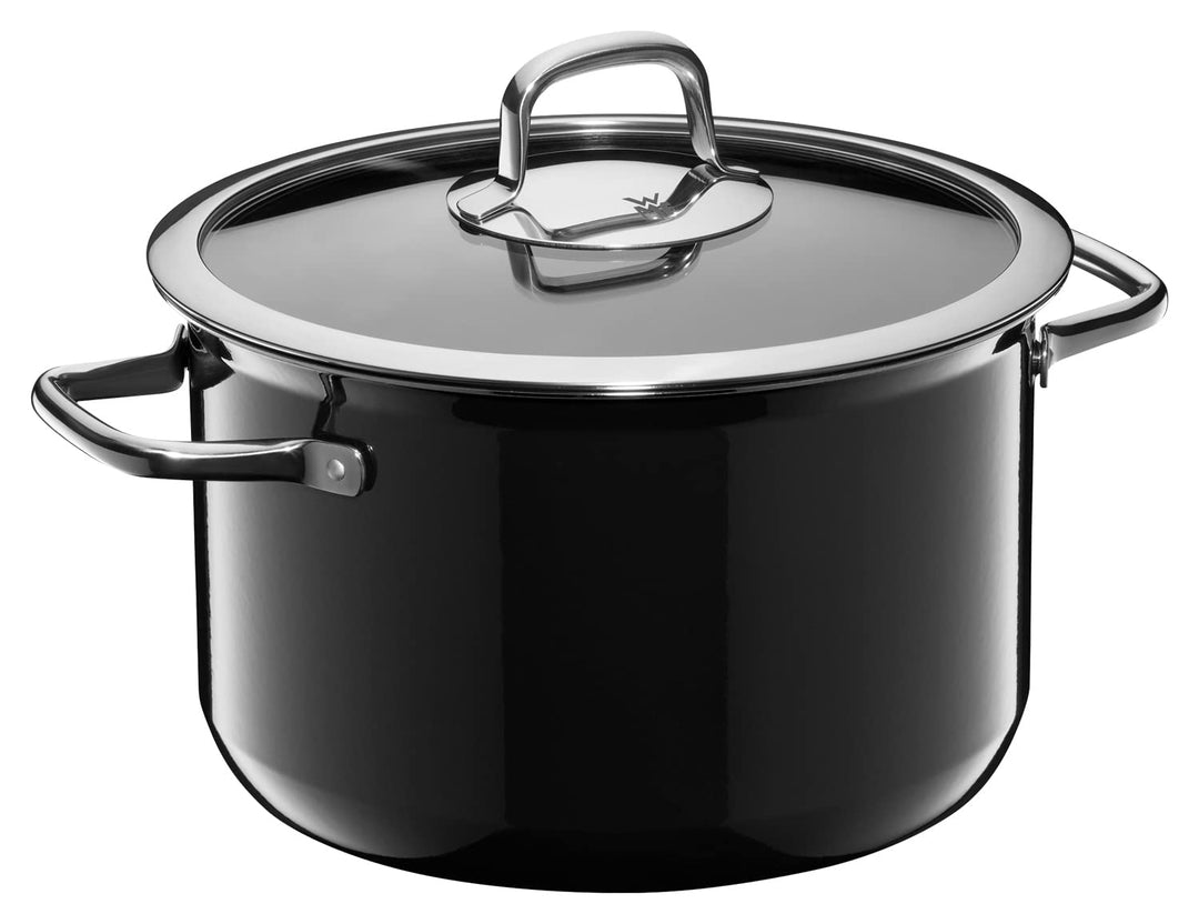WMF Fusiontec Compact Kochtopf gross 24 cm, Gladeckelm Fleischtopf Induktion 5,9l, High-Tech Keramik
