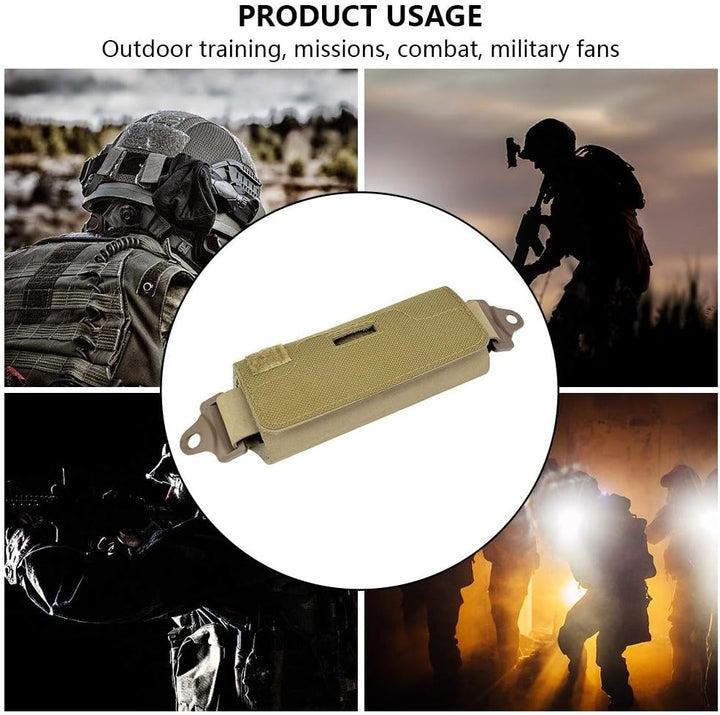 DONGKER Helmgewicht Tasche,Tactical Helmet Pouch Zubehör Balancing Backpack mit 5 Gegengewicht Mud,