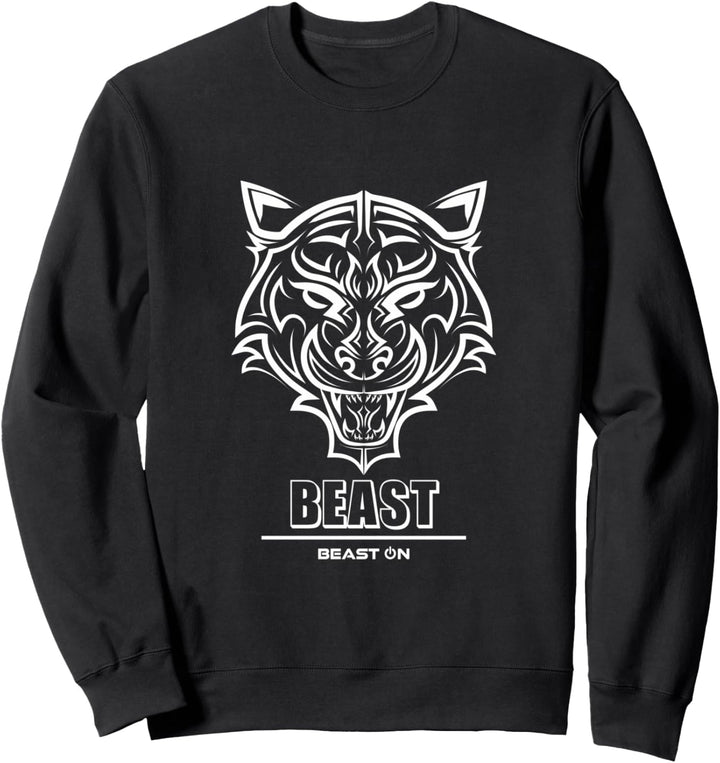 Tiger Kopf Beast Gym Workout Fitness Training Bodybuilding Sweatshirt