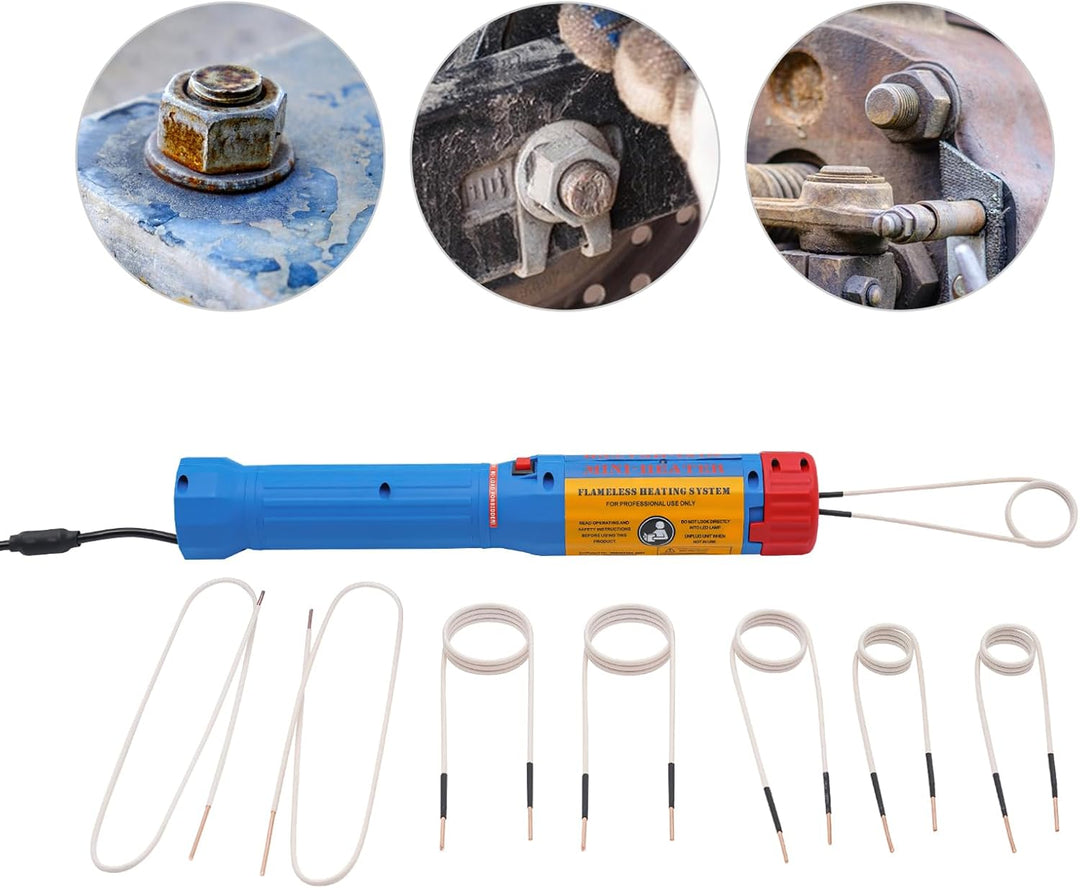 Magnetischer Induktionsheizer, 1100W Induktions-Heizset mit 8 Heizspulen, für die Erwärmung von klei