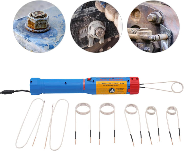 Magnetischer Induktionsheizer, 1100W Induktions-Heizset mit 8 Heizspulen, für die Erwärmung von klei