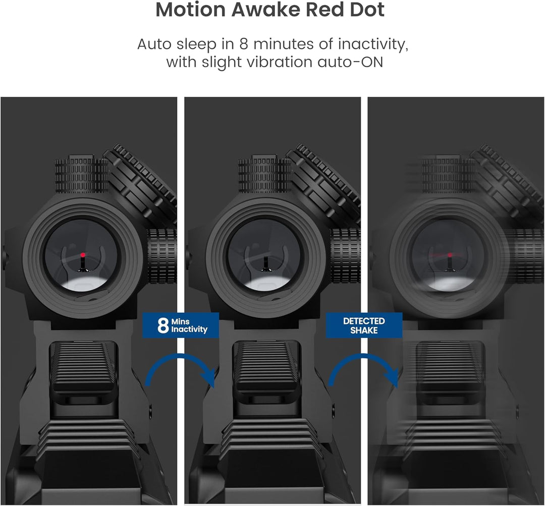 Feyachi V30 2MOA Red Dot Visier mit M37 1,5X - 5X Red Dot Lupe, Absolute Co-Witness
