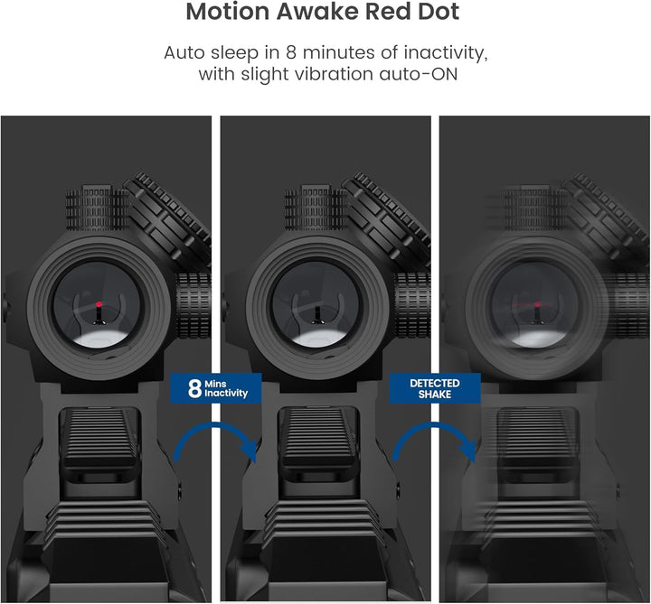 Feyachi V30 2MOA Red Dot Visier mit M37 1,5X - 5X Red Dot Lupe, Absolute Co-Witness