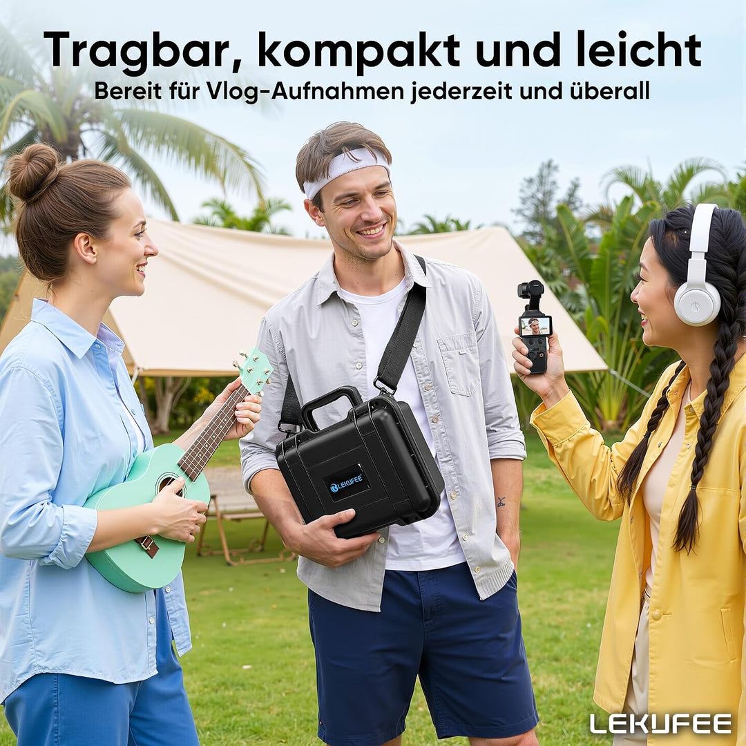 LEKUFEE wasserdichte Koffer für DJI Osmo Pocket 3/DJI Pocket 3/Creator Combo/Power Expansion Combo/V