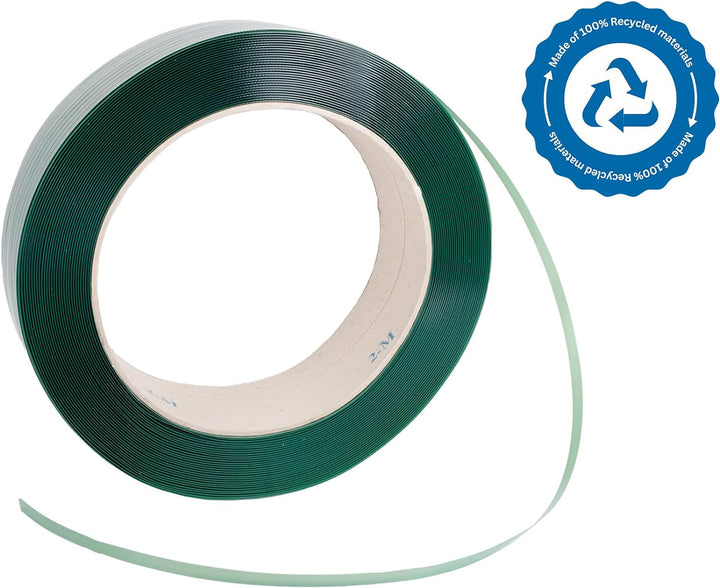 PET Polyester-Umreifungsband | Breite: 12,5mm | Dicke: 0,60mm | Länge: 2500mtr | Kerndurchmesser: 40