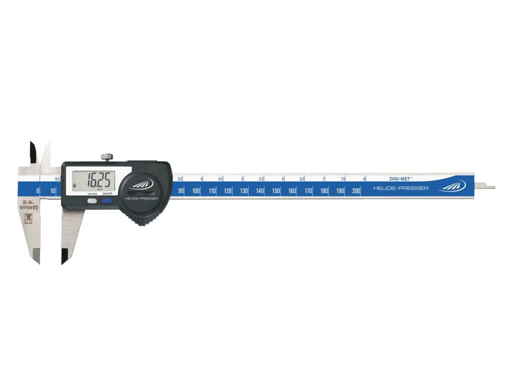 HELIOS-PREISSER 1320519 Digitaler Taschenmessschieber, RS232 plus Digimatic Data Variable, eckiges T