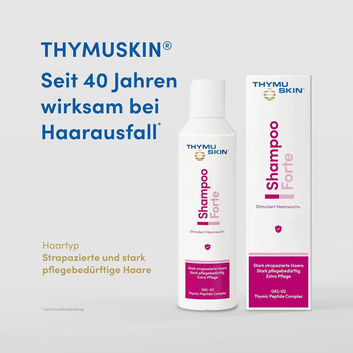 THYMUSKIN Forte Set, 1er Pack (1 x 200 ml Shampoo & 1 x 200ml Serum)