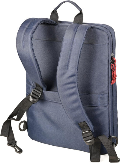 Troika Global Recycled Laptop-Rucksack aus recyceltem PET-Material in der Farbe Blau, Masse: 41cm x