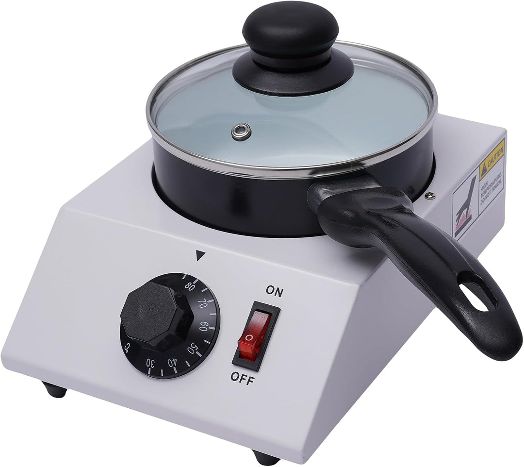 Elektrische Schokoladenschmelzer mit Deckel, Temperiergerät für Kuvertüre, 40W Schokolade Temperierm
