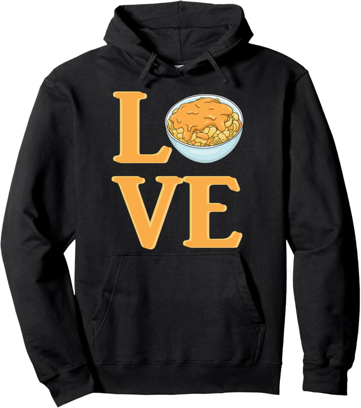 Love Mac N Cheese - Macaroni and Cheese Lover Quote - Humor Pullover Hoodie