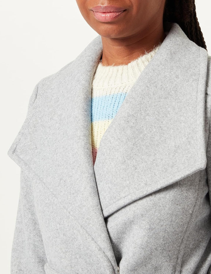 VERO MODA female Mantel VMPAULA Mantel XS Light Grey Melange, XS Light Grey Melange