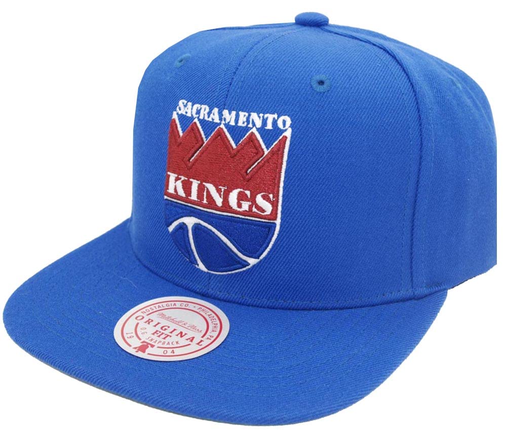 Mitchell & Ness Sacramento Kings Blue Team Ground 2.0 Snapback HWC Cap Kappe Basecap