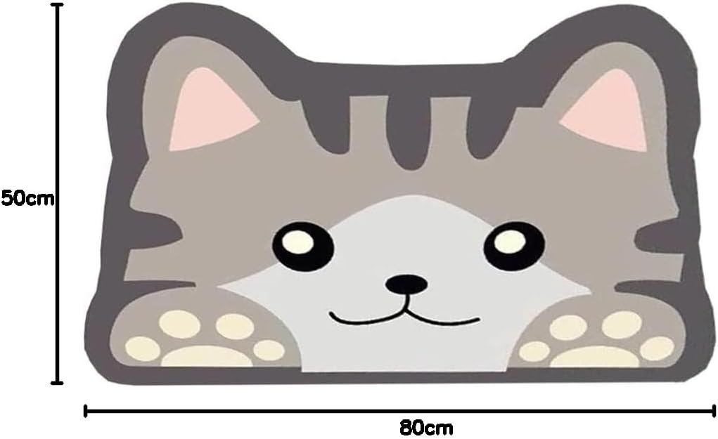 Tobil Badematte Badteppich rutschfest saugfähig Badvorleger verschiene Motive 40x60-50x80cm (Cat-019