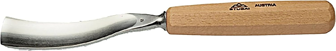 Stubai gebogenes Hohleisen 20 mm – hochwertiges Schnitzwerkzeug für grossflächige Relief‑ und Holzar